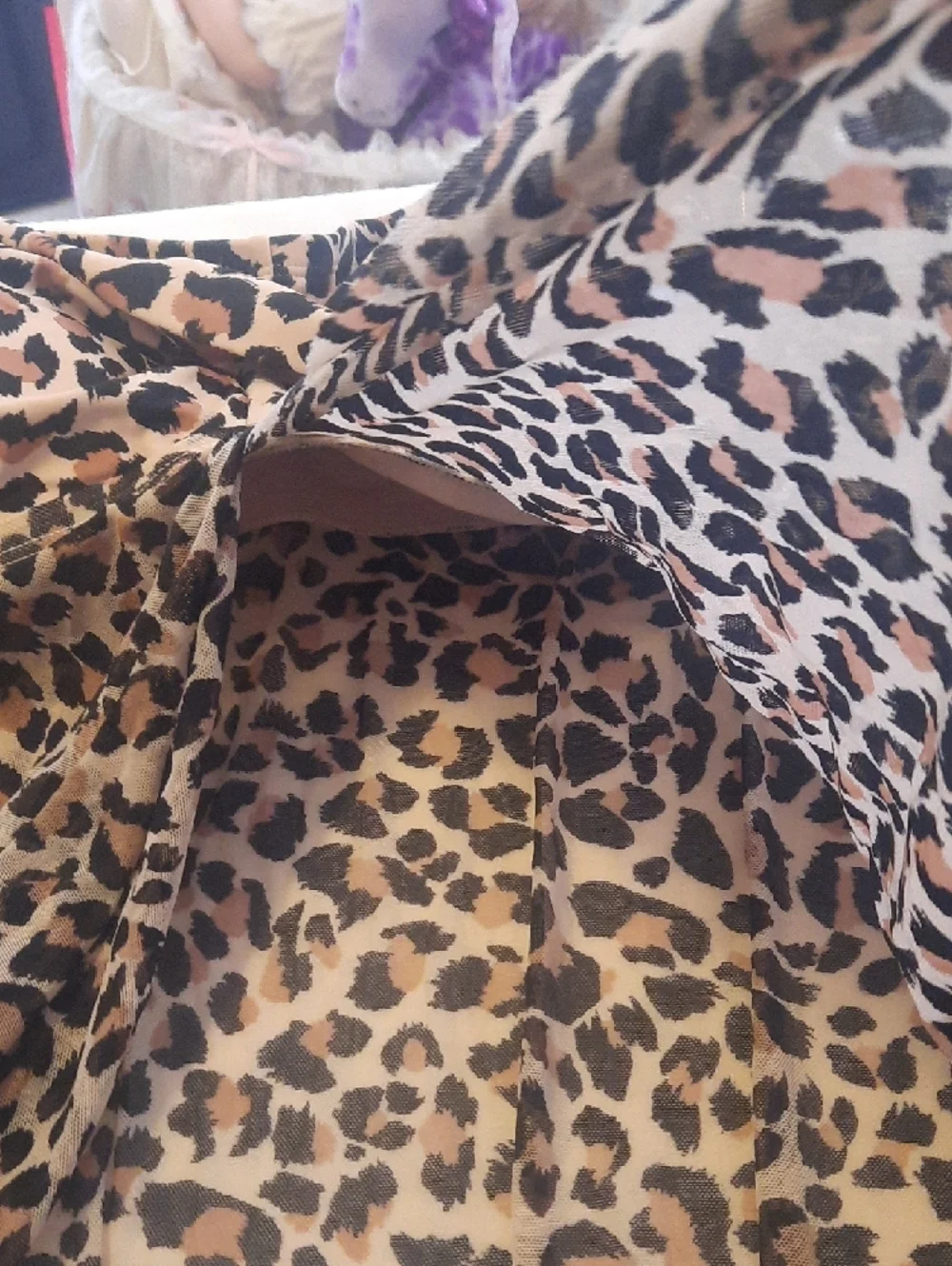 Leopard Print Strapless Tankini Top. - Picture 4 of 5